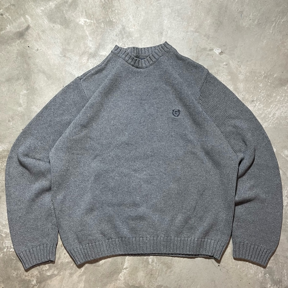 Cozy Gray Thermal Sweatshirt - Large, Relaxed Fit